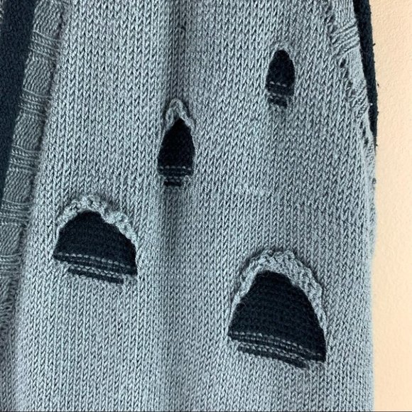 Gallery Collection Green/Grey Long Sweater Vest - Picture 2 of 8